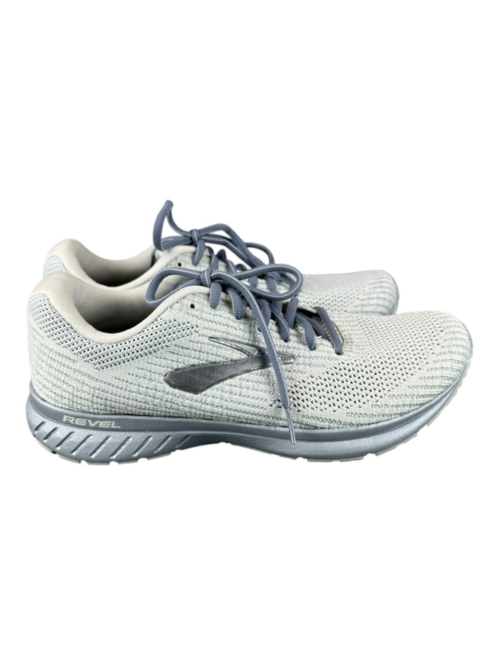 Brooks Revel 3 Womens Size 10 B Grey Silver Running Shoes 1203021B021 Sneakers - Picture 3 of 15